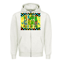 Oatmeal Heather life is a game play to win Zipper Hoodie - JahusDesignShop