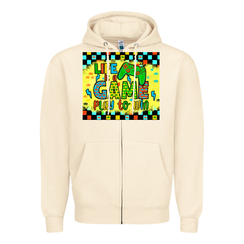 Life Is A Game Play To Win Zipper Hoodie by JahusDesignShop | Teevron