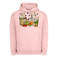 Pigment Salmon dog mom coffee Urban Hoodie - Jasminsmagicworld