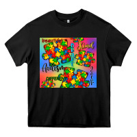 Black autism puzzle piece Heavy Core Tee - CowGirlArtShop