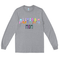 Heather Grey Titi Pretty Art Autism Mom Long Sleeve Tee - CowhideDigitalArt