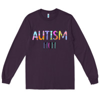 Plum Titi Pretty Art Autism Mom Long Sleeve Tee - CowhideDigitalArt