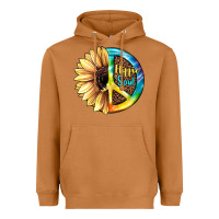 Meerkat Hippie Soul with Sunflower and Leopard Background Heavyweight Hoodie - JahusDesignShop
