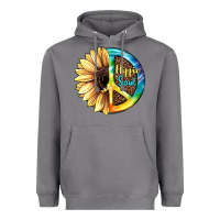 Storm Hippie Soul with Sunflower and Leopard Background Heavyweight Hoodie - JahusDesignShop