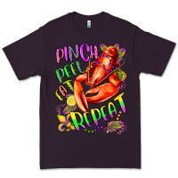 Plum pinch peel eat repeat mardi gras olivia Premium Tee - OliviaCreatesArt
