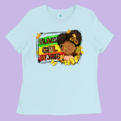Black Girl Magic Ladies Tee Designed By Fadigitalartstudio