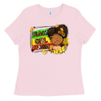 Bubblegum Pink black girl magic Ladies Tee - FaDigitalArtStudio