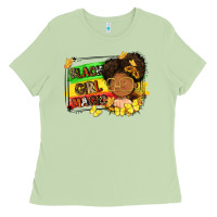 Matcha black girl magic Ladies Tee - FaDigitalArtStudio