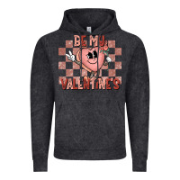 Vintage Black Be My Valentines Vintage Hoodie - CowhideDigitalArt