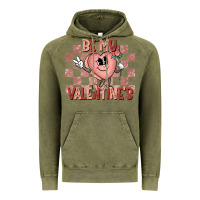 Vintage Olive Be My Valentines Vintage Hoodie - CowhideDigitalArt