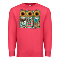 Cardinal mason jar, sunflower Premium Sweatshirt - JahusDesignShop