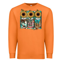 Carrot mason jar, sunflower Premium Sweatshirt - JahusDesignShop