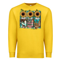 Lemon mason jar, sunflower Premium Sweatshirt - JahusDesignShop