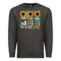 Smoke mason jar, sunflower Premium Sweatshirt - JahusDesignShop