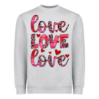 Heather Grey love valentines day Heavyweight Sweatshirt - JahusDesignShop