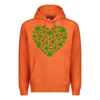 Carrot shamrock heart Premium Hoodie - Artiststas