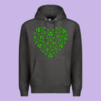 Shamrock Heart Premium Hoodie Designed By Artiststas