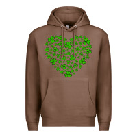 Chestnut shamrock heart Premium Hoodie - Artiststas