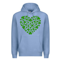 Colony Blue shamrock heart Premium Hoodie - Artiststas