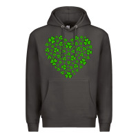 Smoke shamrock heart Premium Hoodie - Artiststas