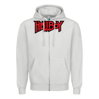 Dove Grey Hellboy Zipper Hoodie - baoMotion