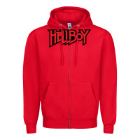 Red Hellboy Zipper Hoodie - baoMotion