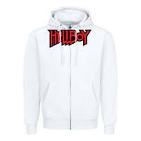 White Hellboy Zipper Hoodie - baoMotion