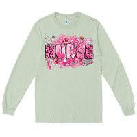 Matcha breast cancer nurse Long Sleeve Tee - LillyAllenDesigns
