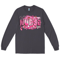 Smoke breast cancer nurse Long Sleeve Tee - LillyAllenDesigns
