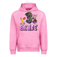Fuchsia Pink Third Grade Urban Hoodie - RanaPortraitStore