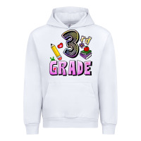 White Third Grade Urban Hoodie - RanaPortraitStore