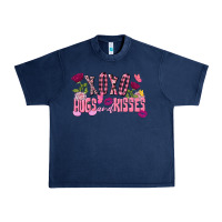 Navy Xoxo Hugs And Kisses Valentine's Day Urban Heavy Tee - FaDigitalArtStudio