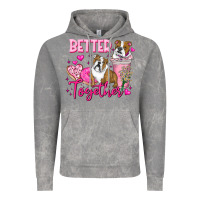 Cloud Rock Be Mine Valentine Dog Vintage Hoodie - CowhideDigitalArt