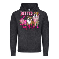 Vintage Black Be Mine Valentine Dog Vintage Hoodie - CowhideDigitalArt