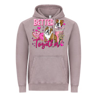 Vintage Zinc Be Mine Valentine Dog Vintage Hoodie - CowhideDigitalArt