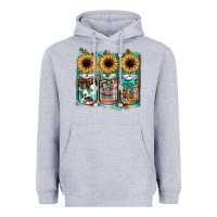 Heather Grey mason jar, sunflower Heavyweight Hoodie - JahusDesignShop