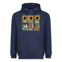 Navy mason jar, sunflower Heavyweight Hoodie - JahusDesignShop