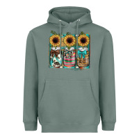 Sage mason jar, sunflower Heavyweight Hoodie - JahusDesignShop