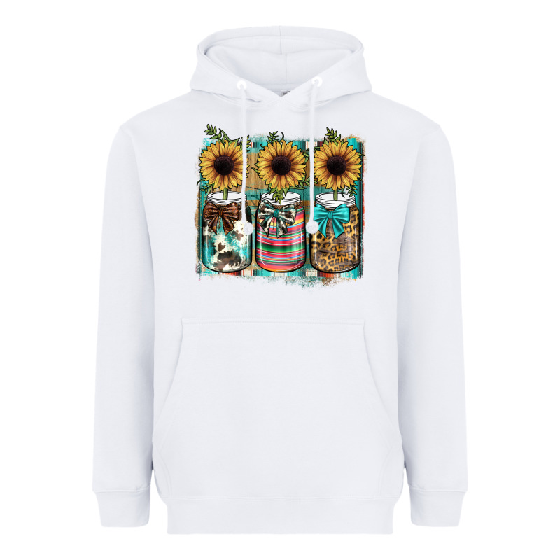 Mason Jar, Sunflower Heavyweight Hoodie by JahusDesignShop | Teevron