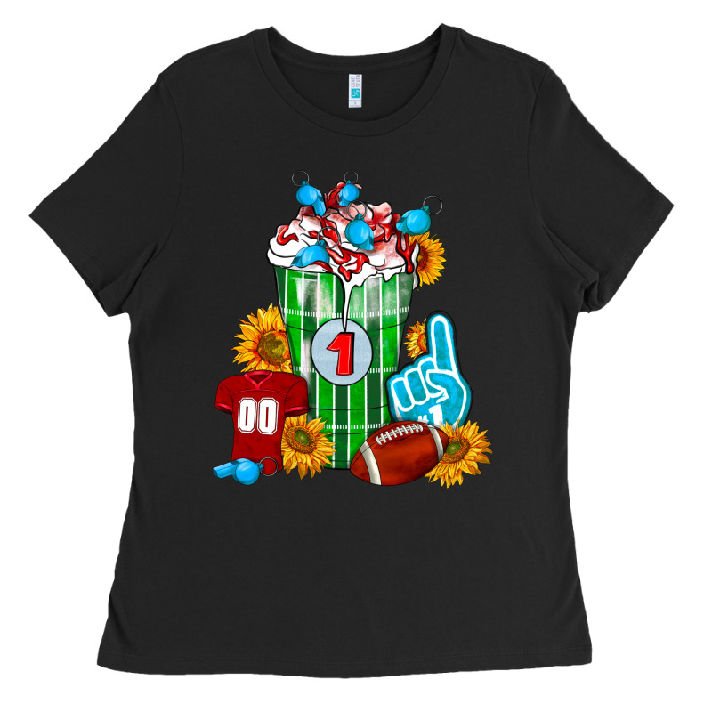 Football Frappe Ladies Tee by FaDigitalArtStudio | Teevron