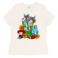 Bone Football Frappe Ladies Tee - FaDigitalArtStudio