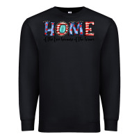 Black home of the because of the brave Premium Sweatshirt - JahusDesignShop