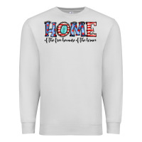 Dove Grey home of the because of the brave Premium Sweatshirt - JahusDesignShop
