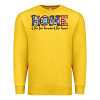 Home Of The Because Of The Brave Premium Sweatshirt | Teevron