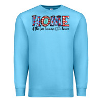 Ocean Blue home of the because of the brave Premium Sweatshirt - JahusDesignShop