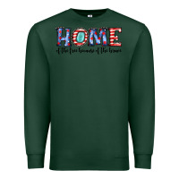Sports Green home of the because of the brave Premium Sweatshirt - JahusDesignShop