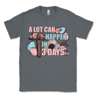 Charcoal Heather Easter Day A lot can happen in 3 days Classic Tee - CowGirlArtShop