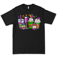 Black mardi gras gnomes coffee cups Premium Tee - OliviaCreatesArt