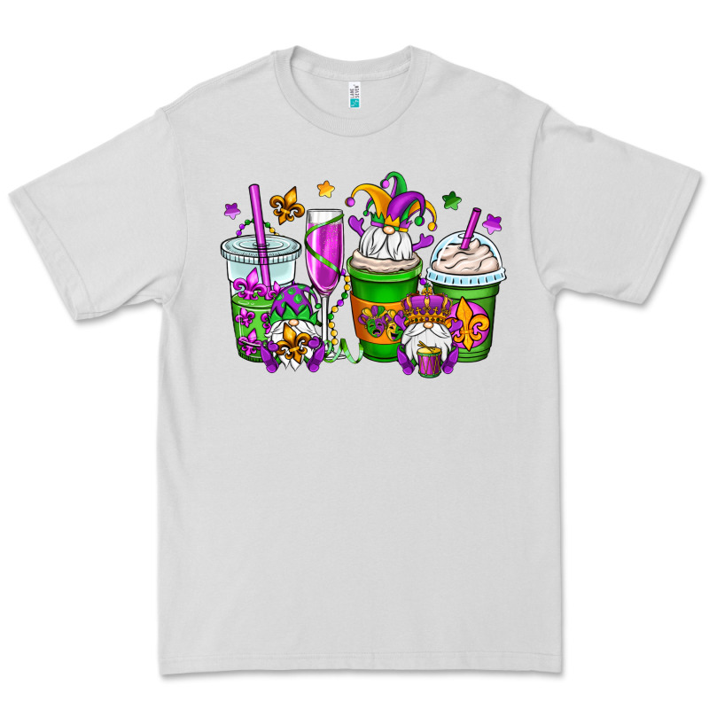 Mardi Gras Gnomes Coffee Cups Premium Tee by OliviaCreatesArt | Teevron
