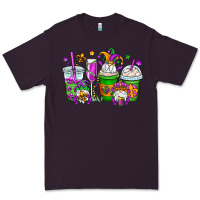 Plum mardi gras gnomes coffee cups Premium Tee - OliviaCreatesArt